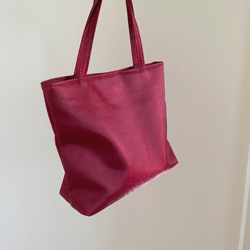cute reflective red/magenta purse